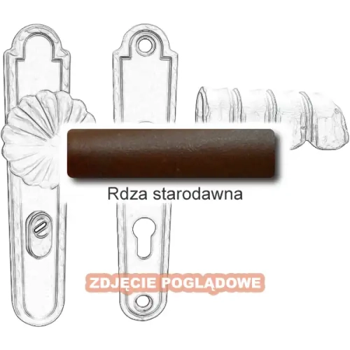 9 Klamko-gałka zewnętrzna Davos 4309AB z zabezpieczeniem KZS.webp