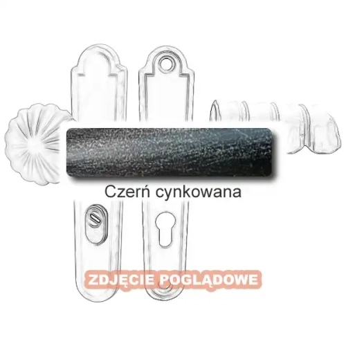 3 Klamko-gałka zewnętrzna Davos 4309CD z zabezpieczeniem KZS.webp