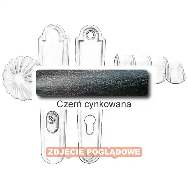 3 Klamko-gałka zewnętrzna Davos 4309CD z zabezpieczeniem KZS.webp