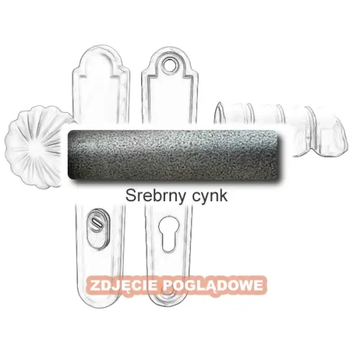 6 Klamko-gałka zewnętrzna Davos 4309CD z zabezpieczeniem KZS.webp