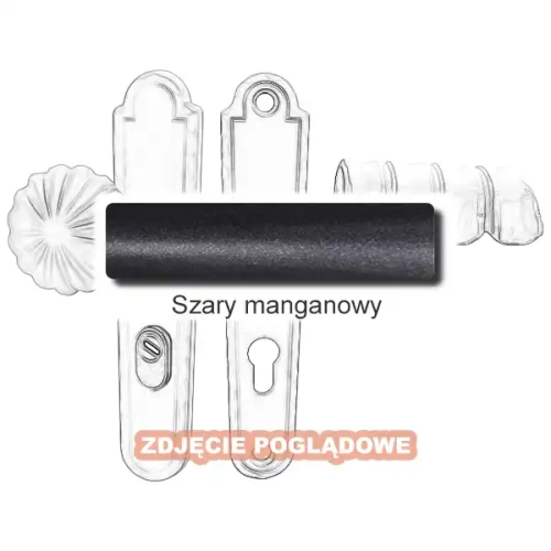 12 Klamko-gałka zewnętrzna Davos 4309CD z zabezpieczeniem KZS.webp