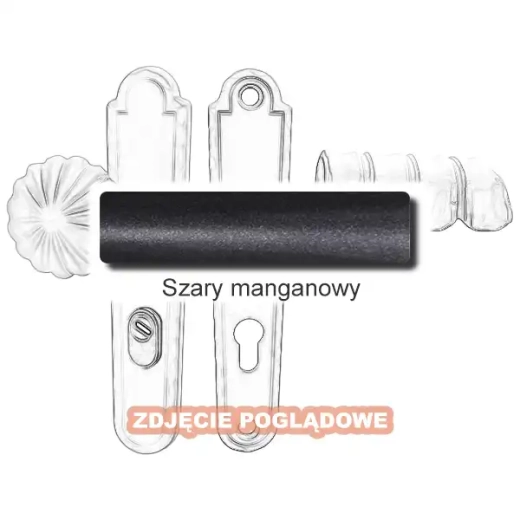 12 Klamko-gałka zewnętrzna Davos 4309CD z zabezpieczeniem KZS.webp