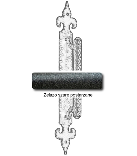 Żelazo szare postarzane