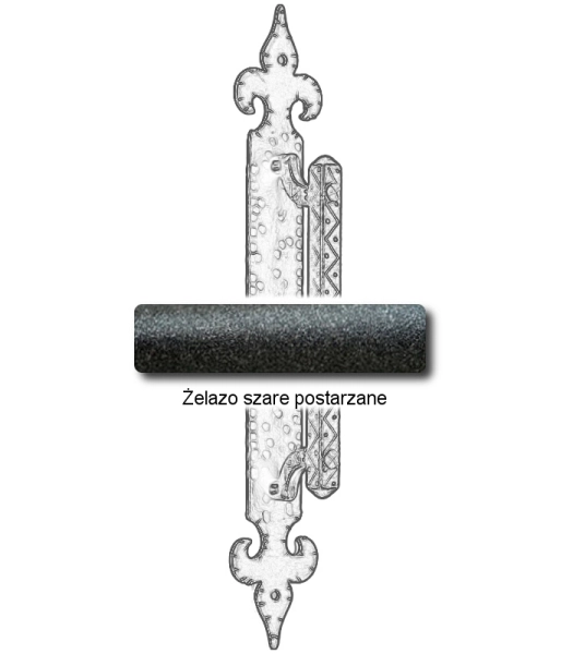 Żelazo szare postarzane