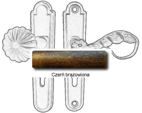 Czerń brązowiona