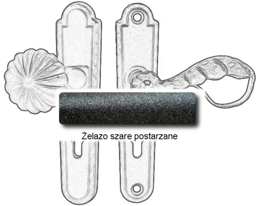 Żelazo szare postarzane