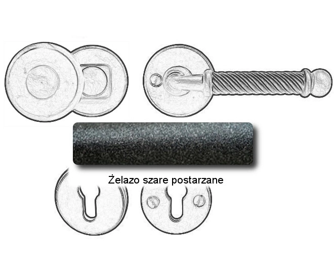 Żelazo szare postarzane
