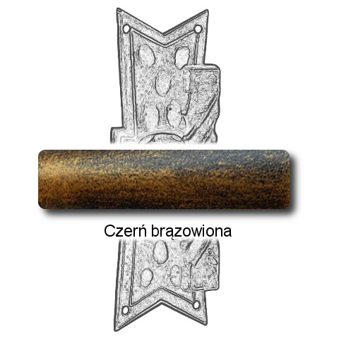 Czerń brązowiona
