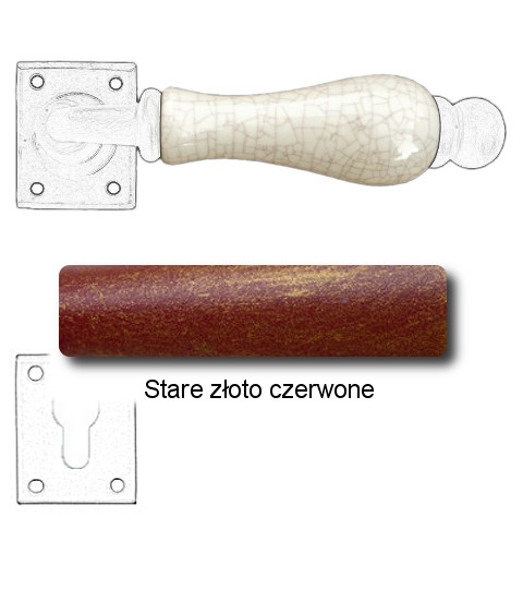 Stare złoto czerwone