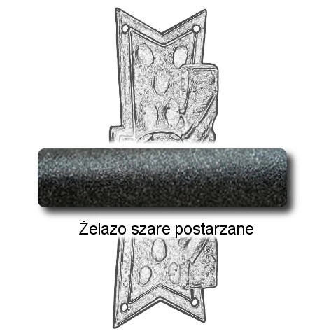 Żelazo szare postarzane