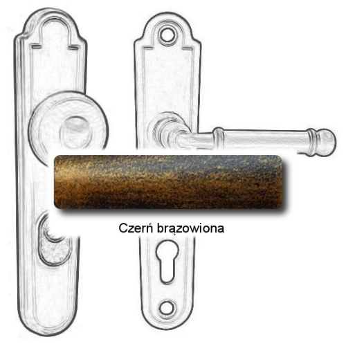 Czerń brązowiona