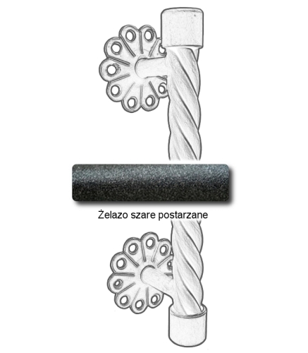 Żelazo szare postarzane