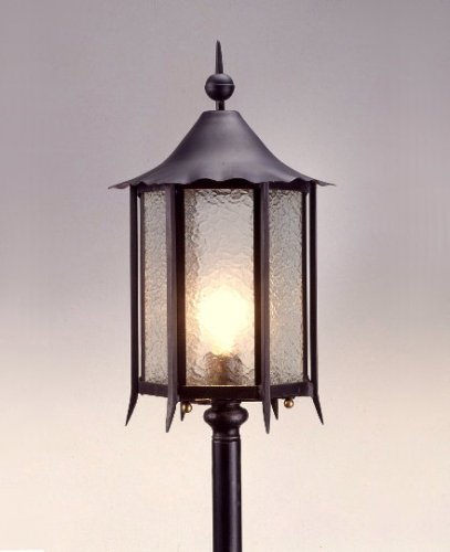 Lampa zewnętrzna stojąca Bollardi w kolorze czerń starodawna