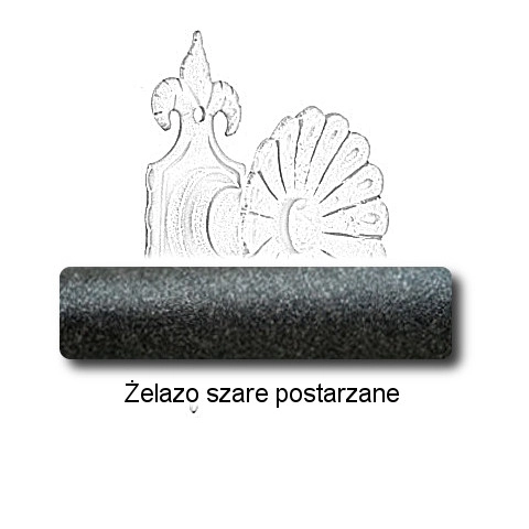 Żelazo szare postarzane
