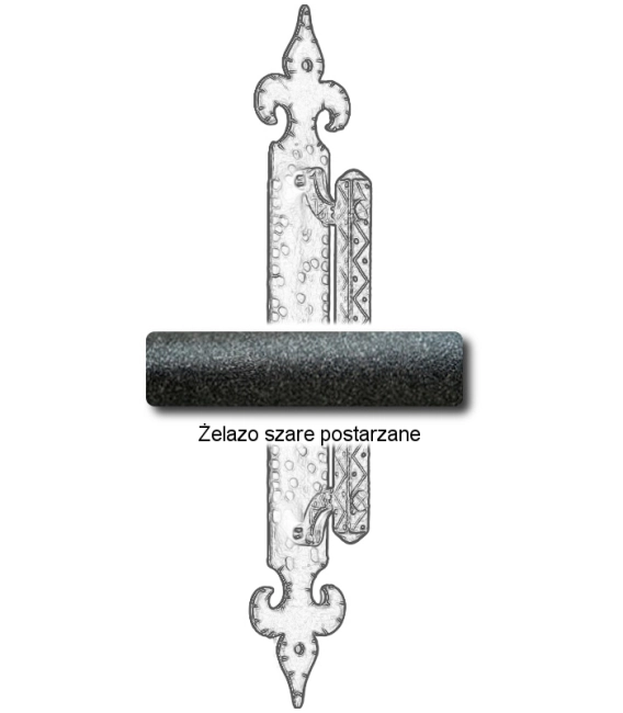 Żelazo szare postarzane