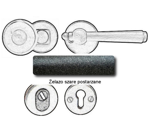 Żelazo szare postarzane