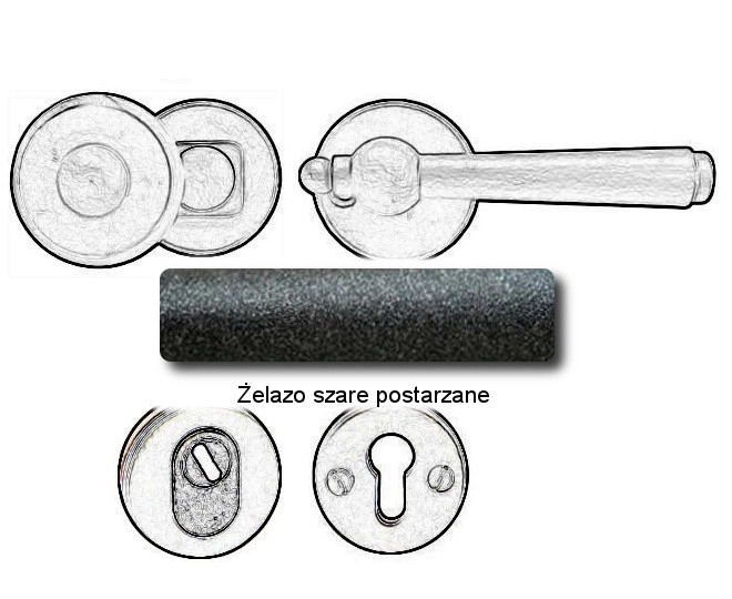 Żelazo szare postarzane