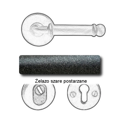 Żelazo szare postarzane
