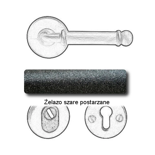 Żelazo szare postarzane