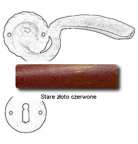 Stare złoto czerwone
