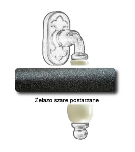 Żelazo szare postarzane