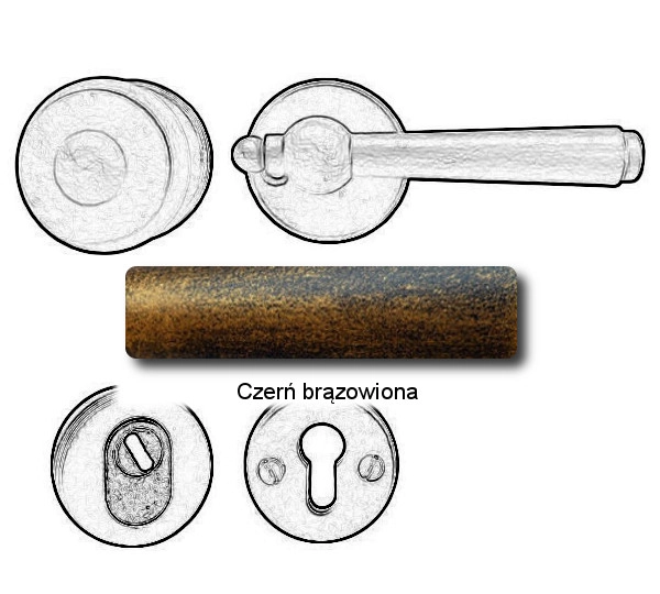 Czerń brązowiona