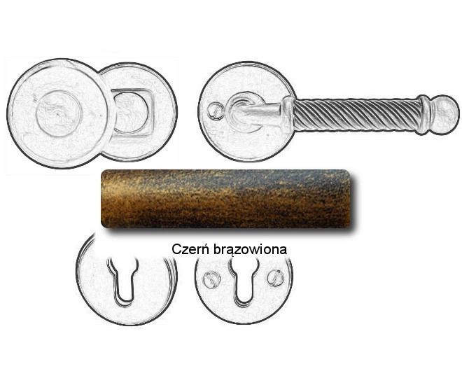 Czerń brązowiona