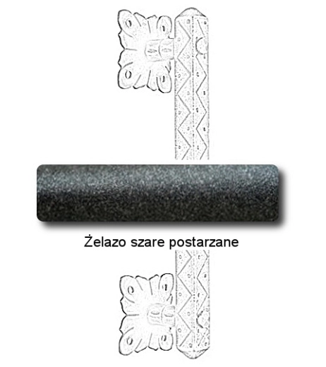 Żelazo szare postarzane