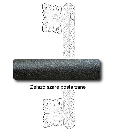 Żelazo szare postarzane