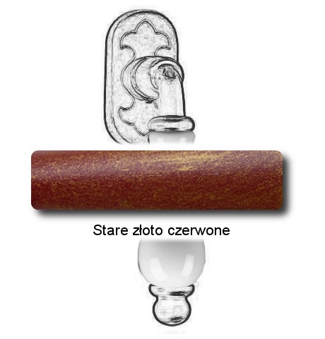 Stare złoto czerwone