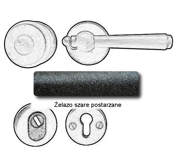 Żelazo szare postarzane