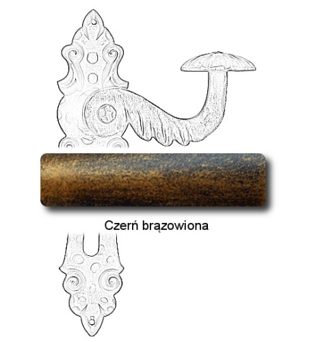 Czerń brązowiona
