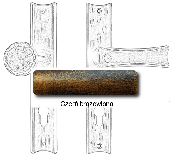 Czerń brązowiona