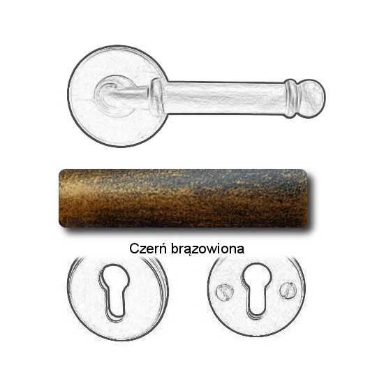 Czerń brązowiona