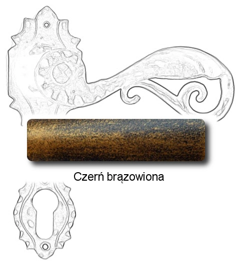 Czerń brązowiona