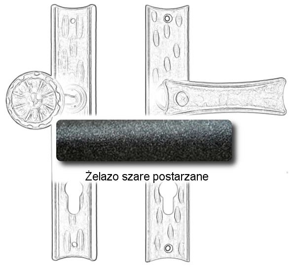 Żelazo szare postarzane