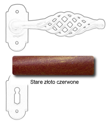 Stare złoto czerwone