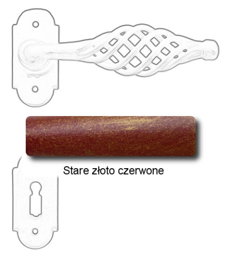 Stare złoto czerwone
