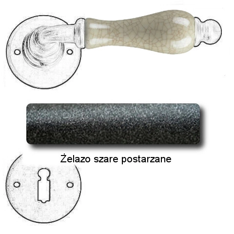 Żelazo szare postarzane