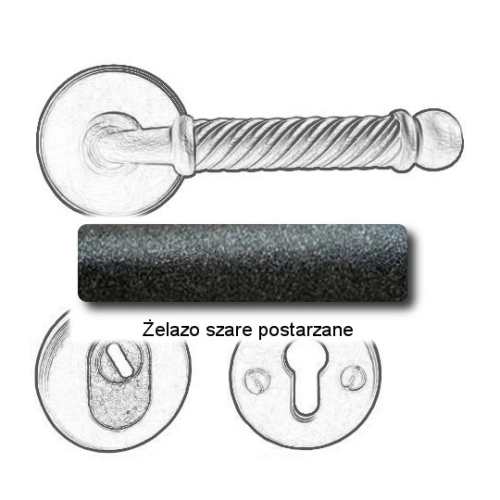 Żelazo szare postarzane