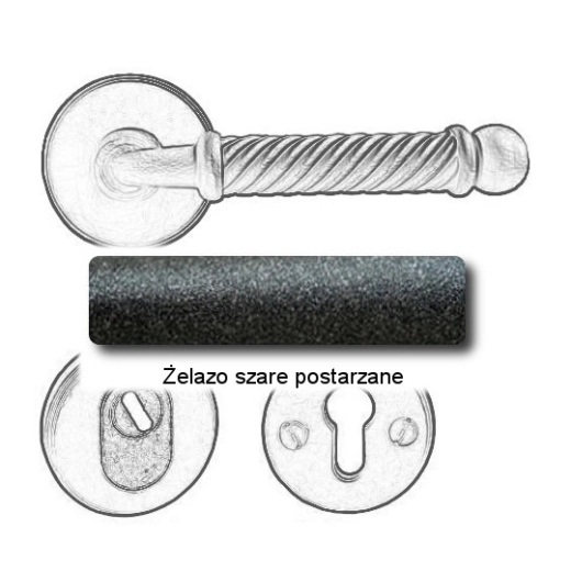 Żelazo szare postarzane