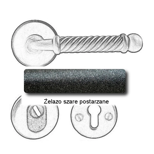 Żelazo szare postarzane