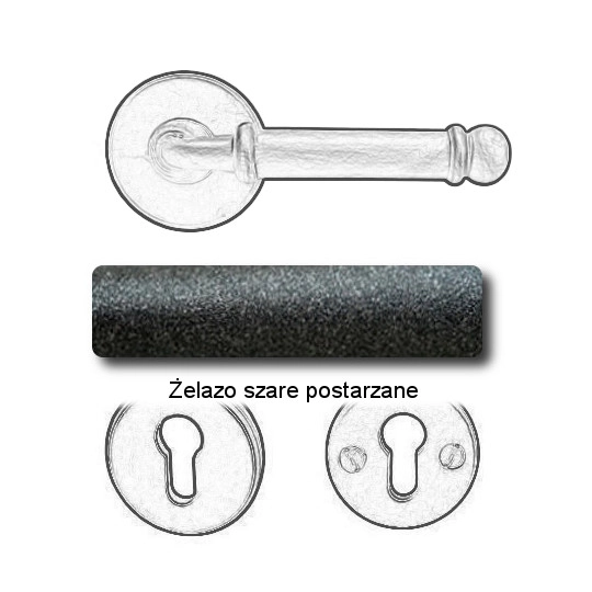 Żelazo szare postarzane