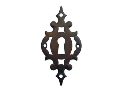 Kluczynka meblowa Nr 058 A w kolorze rdza starodawna