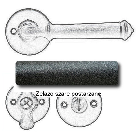 Żelazo szare postarzane