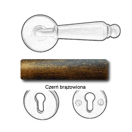 Czerń brązowiona