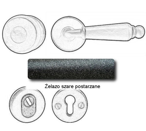 Żelazo szare postarzane