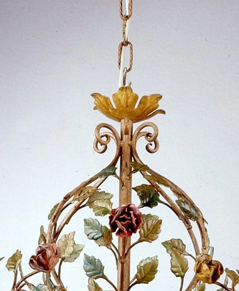 Lampa wisząca Napolitano w kolorze polichromia starodawna - zbliżenie 3