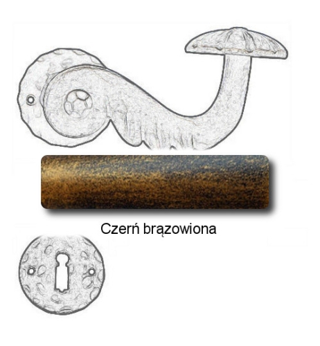 Czerń brązowiona