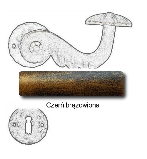 Czerń brązowiona